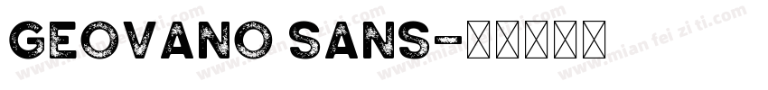 Geovano Sans字体转换